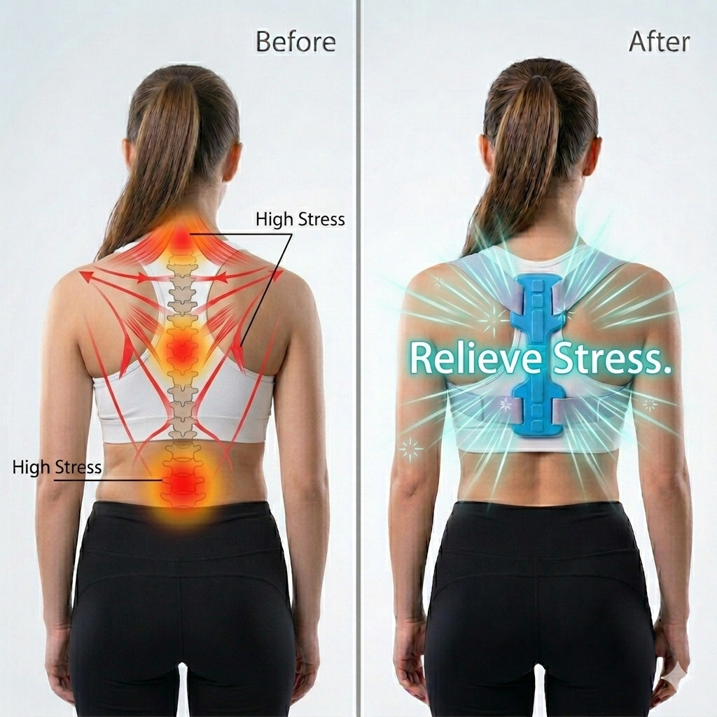 Adjustable Back Posture Corrector Support Belt (1 Pc Large)
